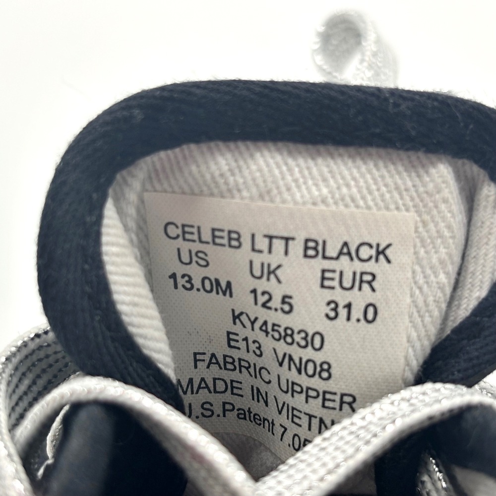 Keds Celeb LTT Black Sequin Low Top Sneakers Kids Size 13M KY45830 Silver - Picture 6 of 6
